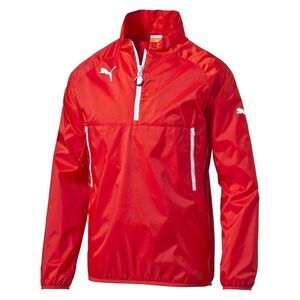 Puma Childrens/Kids Quarter Zip Windbreaker / Red